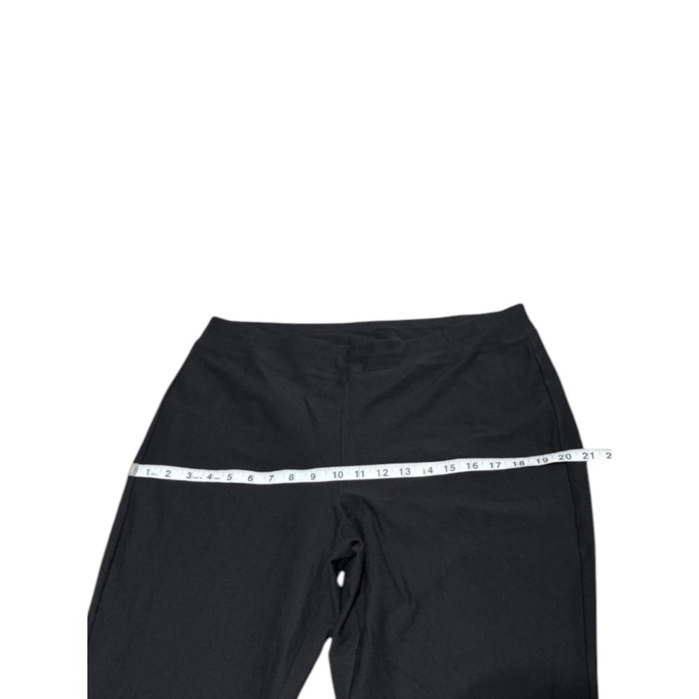 Eileen Fisher Black Slim Ankle Pants Women's Size L Stretch Pull-On Ponte - Picture 7 of 12